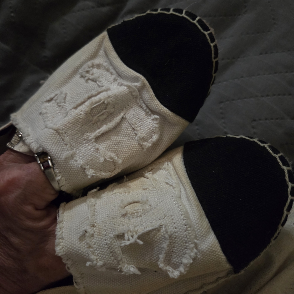 Chanel  White Espadrilles